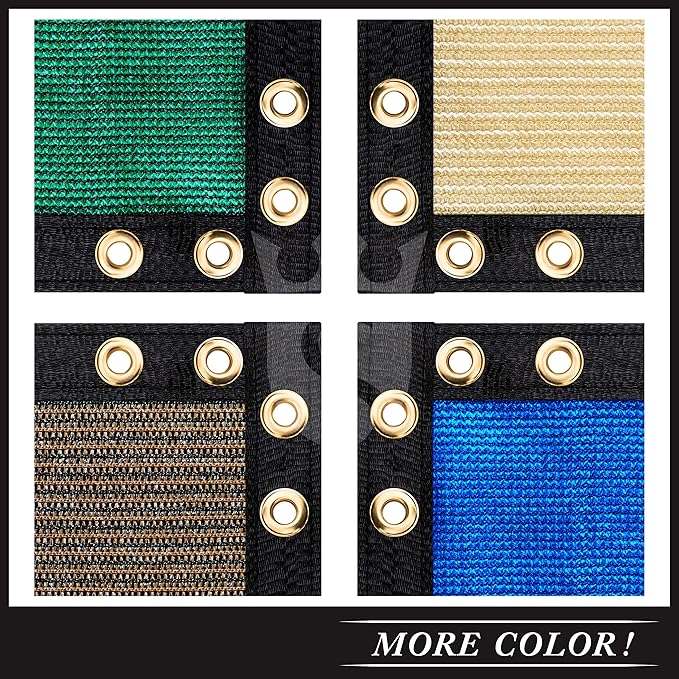 Royal Shade Custom Size 5' x 169' Black Fence Privacy Screen Windscreen Cover Netting Mesh Fabric Cloth - Cable Zip Ties Included (We Make Custom Size)