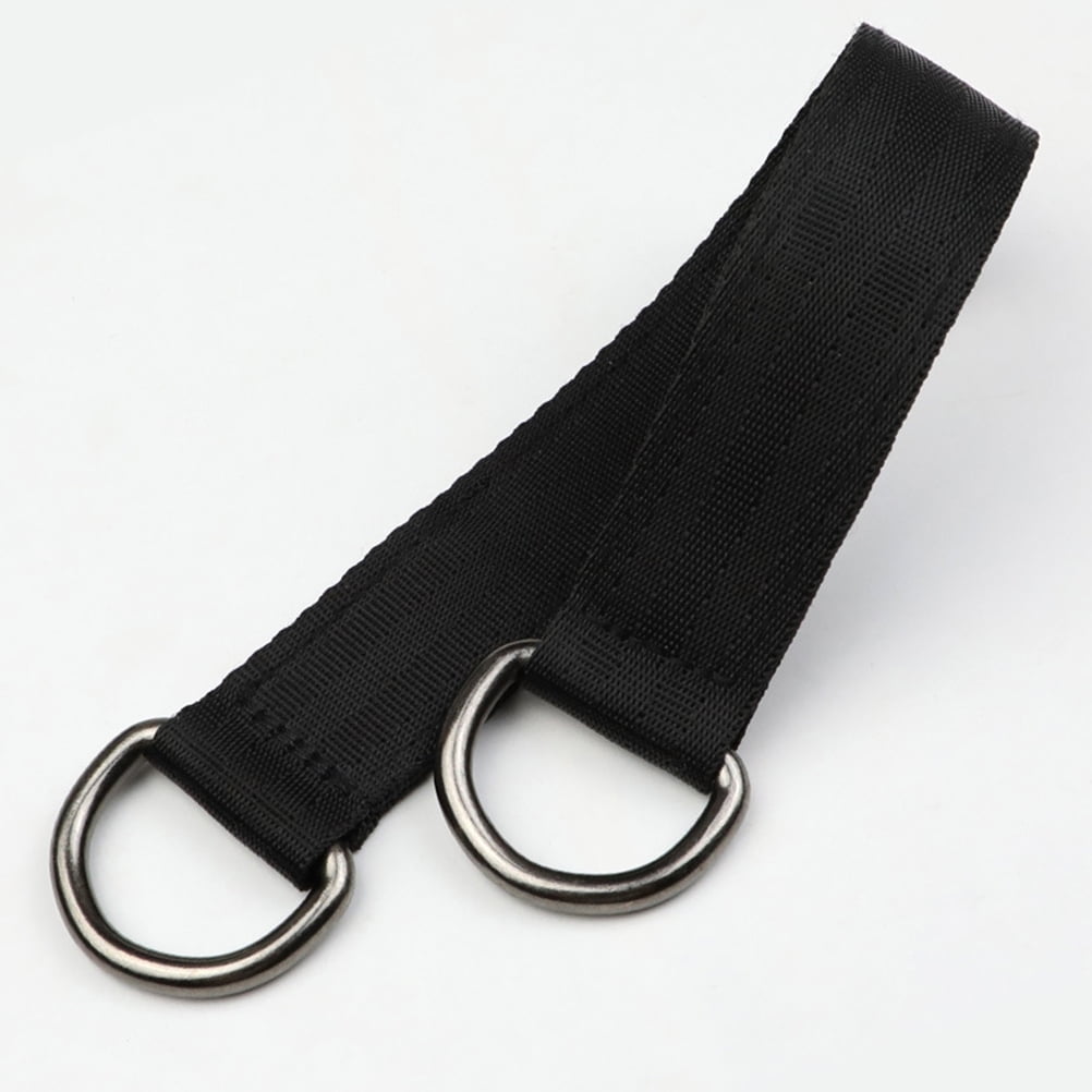 PAMINGONO 6Pcs Tree Hanging Strap Black Stainless Steel for Hammock Ropes and Outdoor Picnics